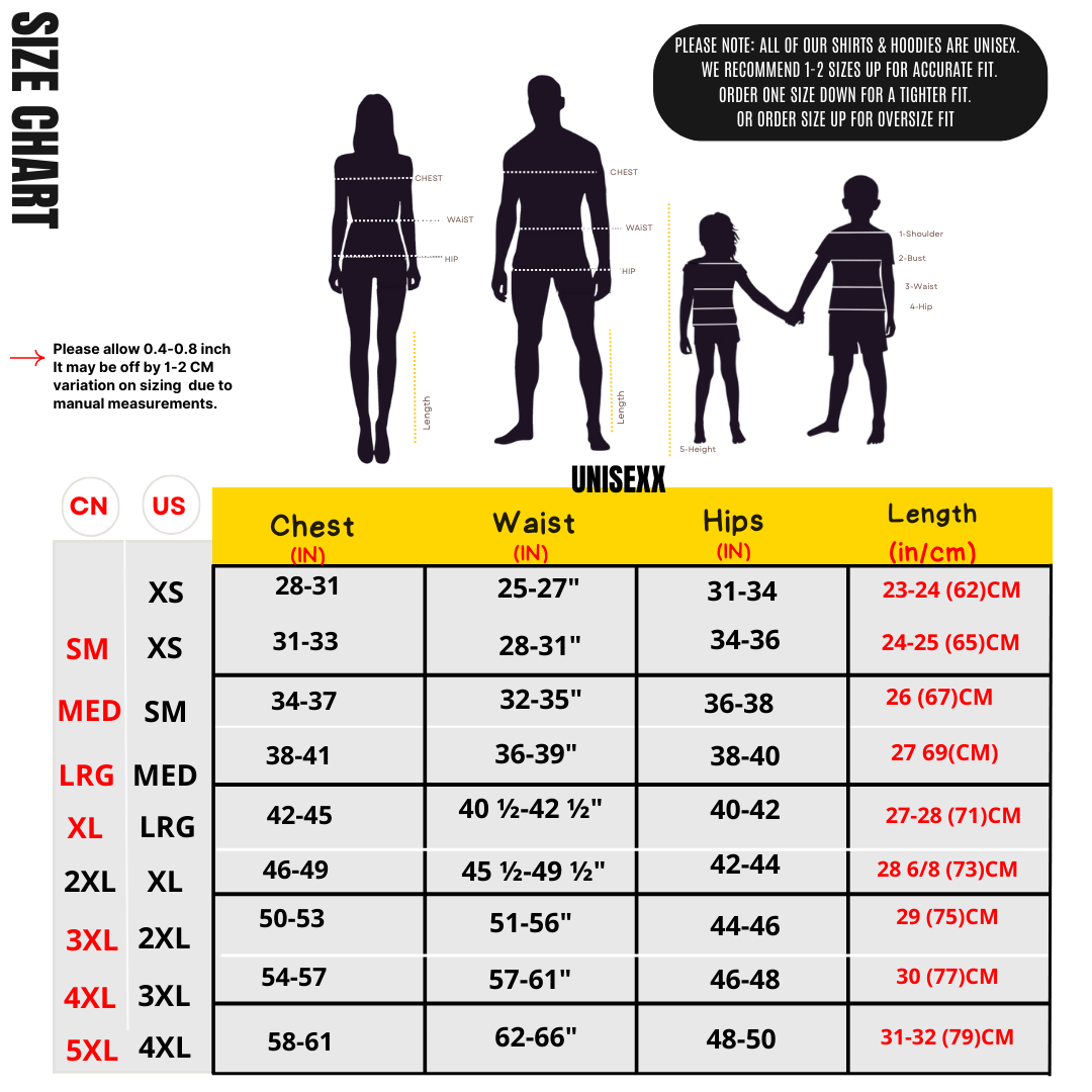 Size Chart – ALTEREGO BRAND & Co